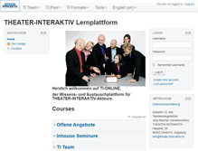 Tablet Screenshot of kurs.theater-interaktiv.net